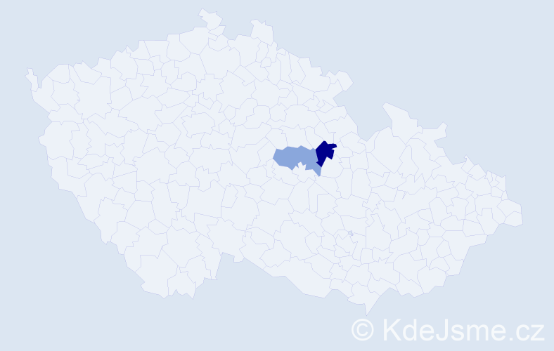 Příjmení: 'Svečula', počet výskytů 3 v celé ČR