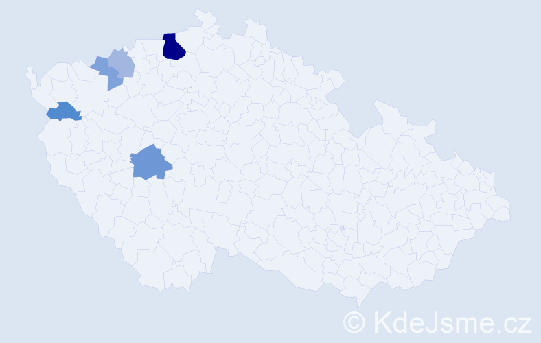 Příjmení: 'Splitek', počet výskytů 13 v celé ČR
