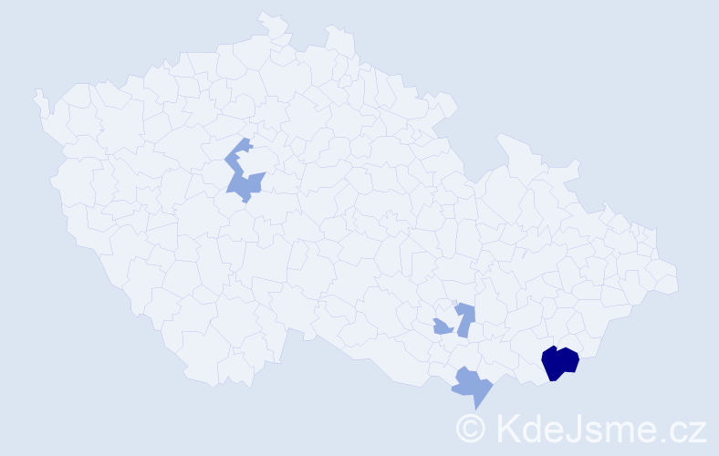 Příjmení: 'Suchánska', počet výskytů 9 v celé ČR