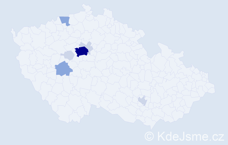 Příjmení: 'Arutyunyan', počet výskytů 23 v celé ČR