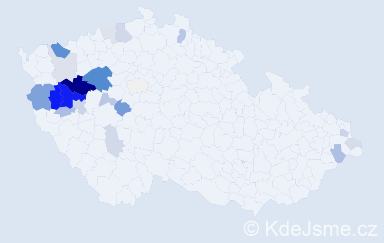 Příjmení: 'Netrhová', počet výskytů 57 v celé ČR