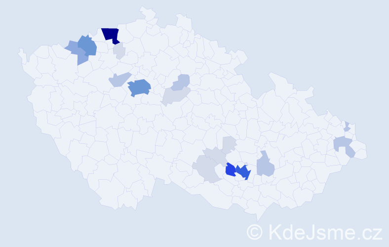 Příjmení: 'Limberg', počet výskytů 68 v celé ČR
