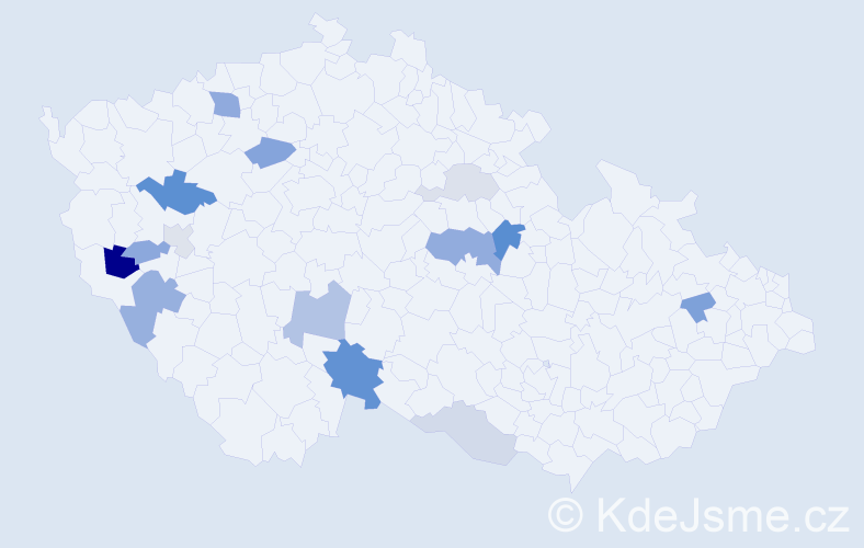 Příjmení: 'Kiričenko', počet výskytů 29 v celé ČR