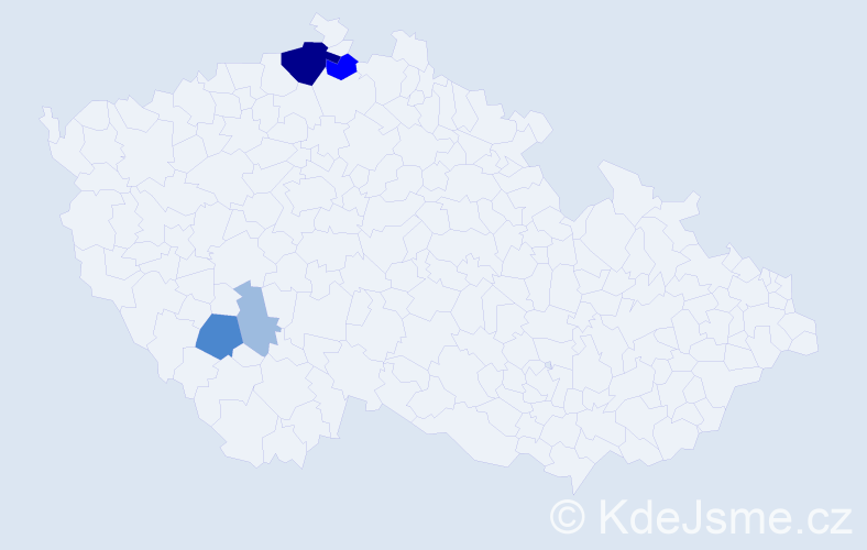 Příjmení: 'Marčalová', počet výskytů 10 v celé ČR