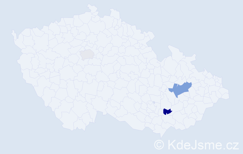Příjmení: 'Bambergerová', počet výskytů 4 v celé ČR