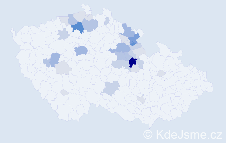 Příjmení: 'Tupec', počet výskytů 111 v celé ČR