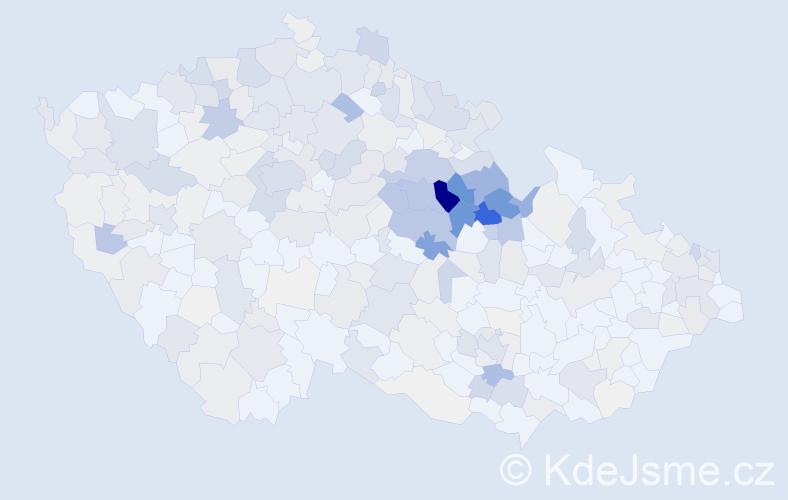 Příjmení: 'Kaplan', počet výskytů 1291 v celé ČR