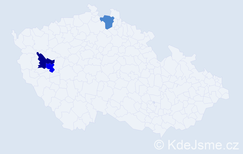 Příjmení: 'Krochmalová', počet výskytů 4 v celé ČR