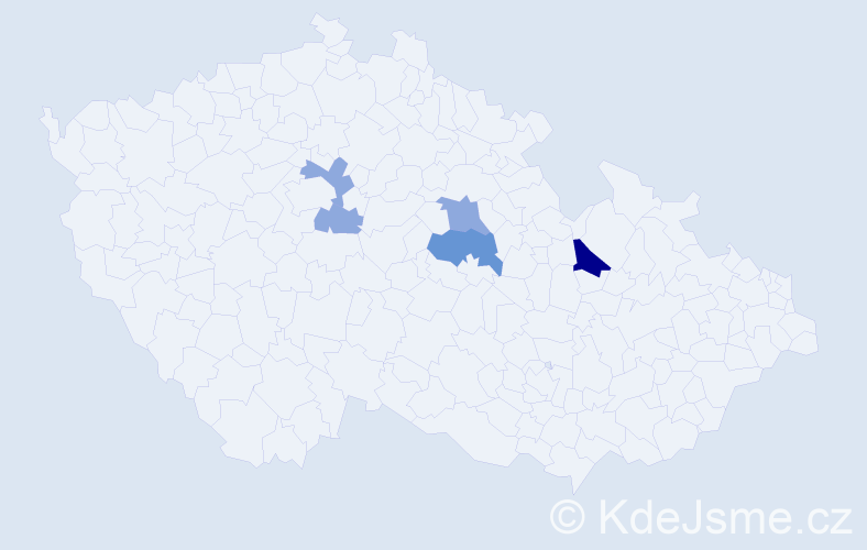 Příjmení: 'Hofingerová', počet výskytů 14 v celé ČR