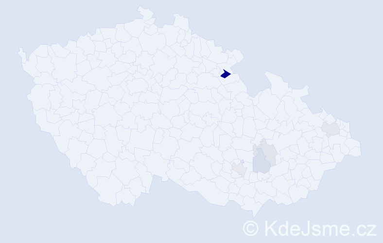 Příjmení: 'Vláha', počet výskytů 11 v celé ČR