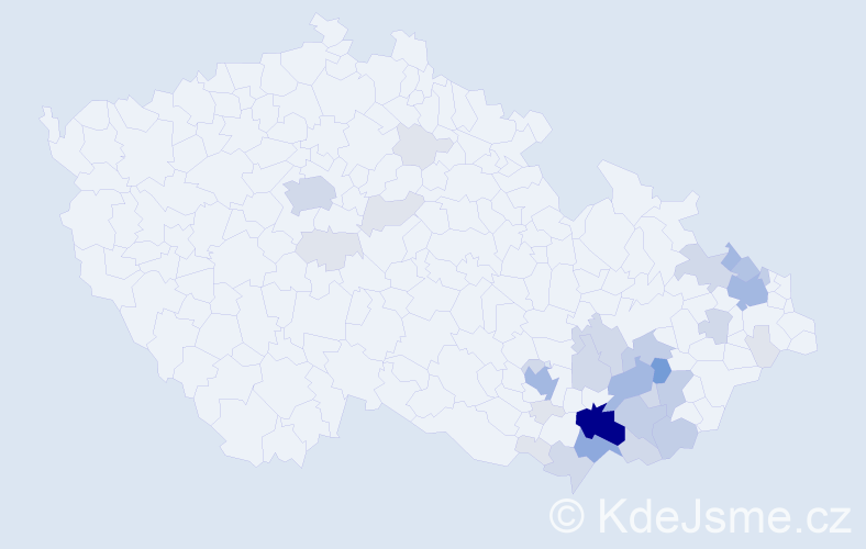 Příjmení: 'Lecián', počet výskytů 111 v celé ČR