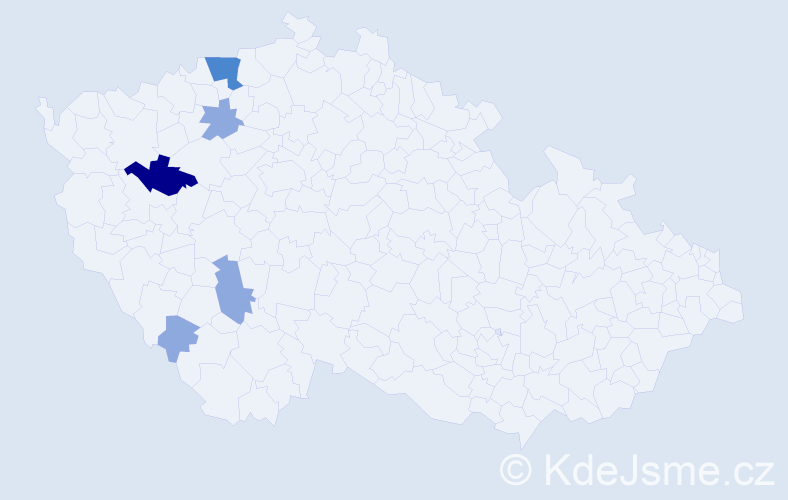 Příjmení: 'Prey', počet výskytů 12 v celé ČR