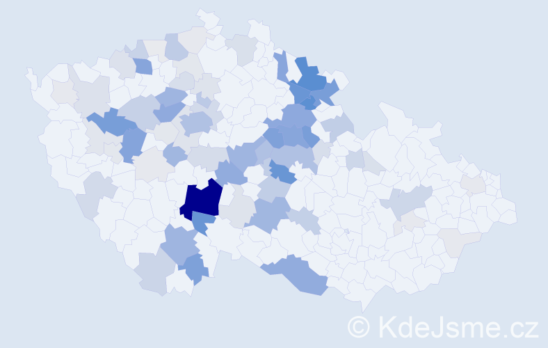 Příjmení: 'Drtina', počet výskytů 331 v celé ČR