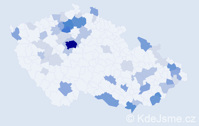 Příjmení: 'Turza', počet výskytů 153 v celé ČR