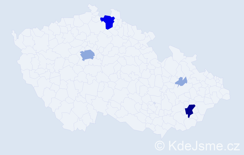 Příjmení: 'Lizanec', počet výskytů 13 v celé ČR