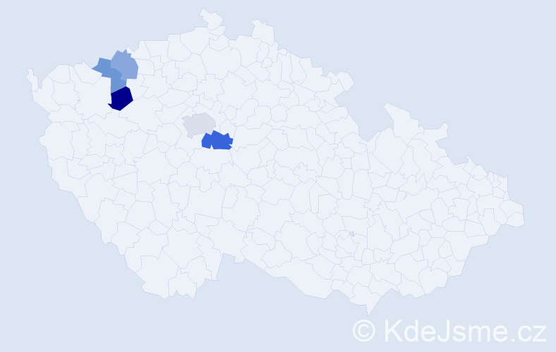 Příjmení: 'Gassauerová', počet výskytů 7 v celé ČR