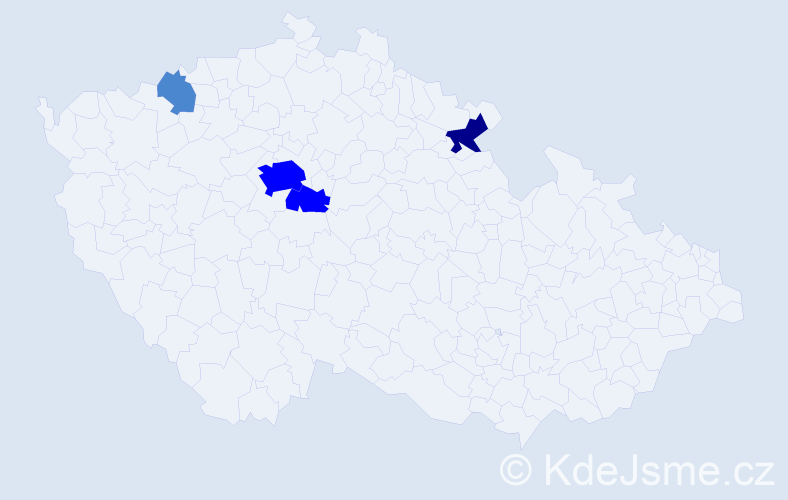 Příjmení: 'Peyerl', počet výskytů 8 v celé ČR