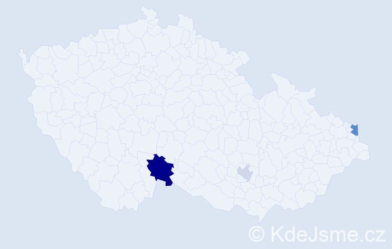 Příjmení: 'Csölleiová', počet výskytů 6 v celé ČR