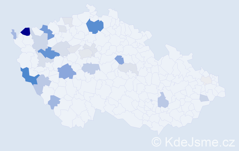 Příjmení: 'Schreiner', počet výskytů 64 v celé ČR