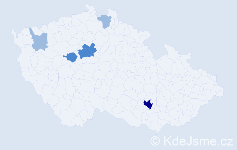 Příjmení: 'Kurhajec', počet výskytů 12 v celé ČR