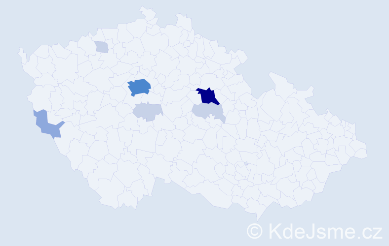 Příjmení: 'Semonská', počet výskytů 23 v celé ČR