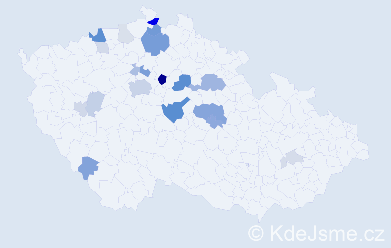 Příjmení: 'Sajfrt', počet výskytů 60 v celé ČR