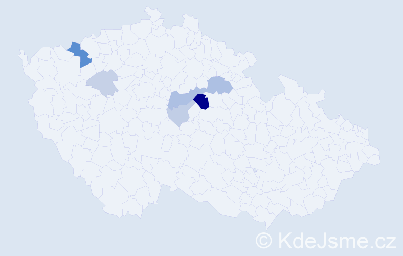 Příjmení: 'Neprášková', počet výskytů 16 v celé ČR