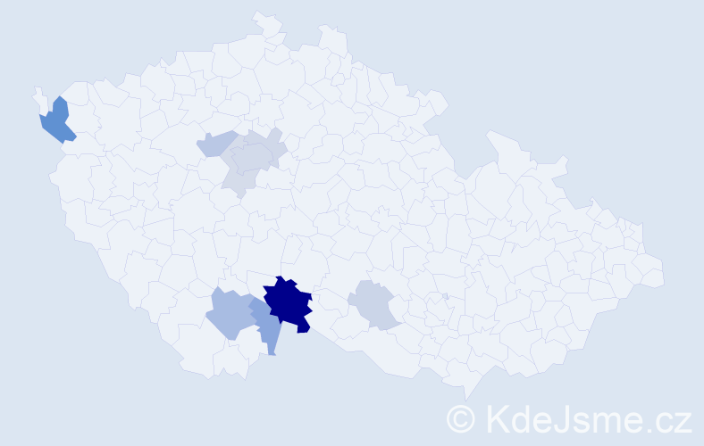 Příjmení: 'Kaiseršot', počet výskytů 30 v celé ČR