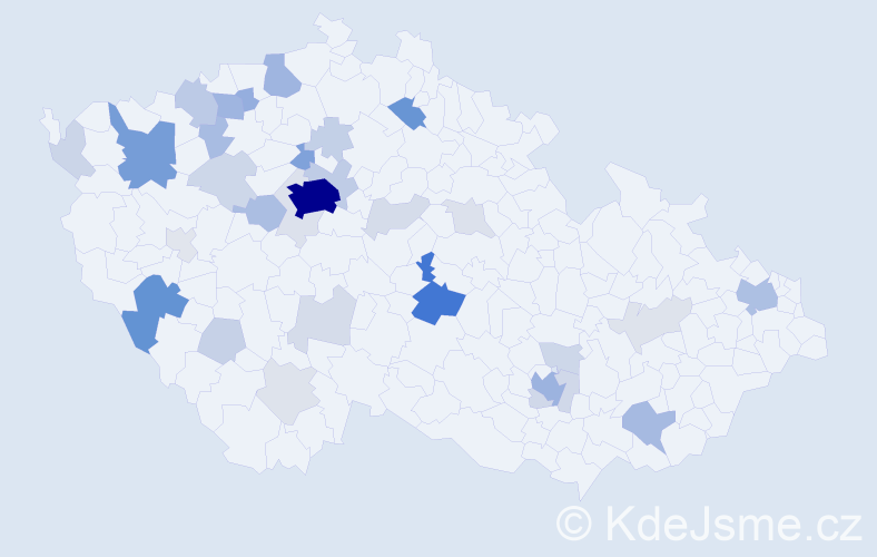 Příjmení: 'Xu', počet výskytů 238 v celé ČR