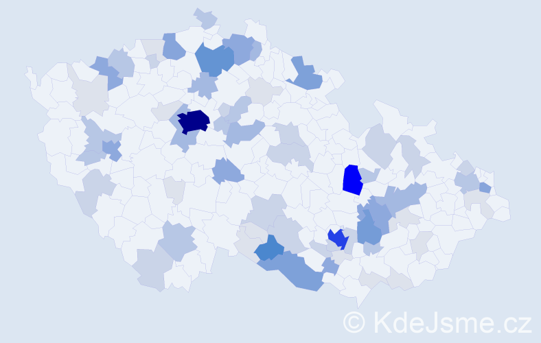 Příjmení: 'Selinger', počet výskytů 240 v celé ČR