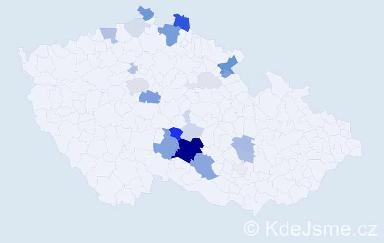 Příjmení: 'Eiglová', počet výskytů 76 v celé ČR