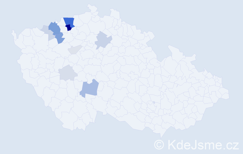 Příjmení: 'Vršata', počet výskytů 36 v celé ČR