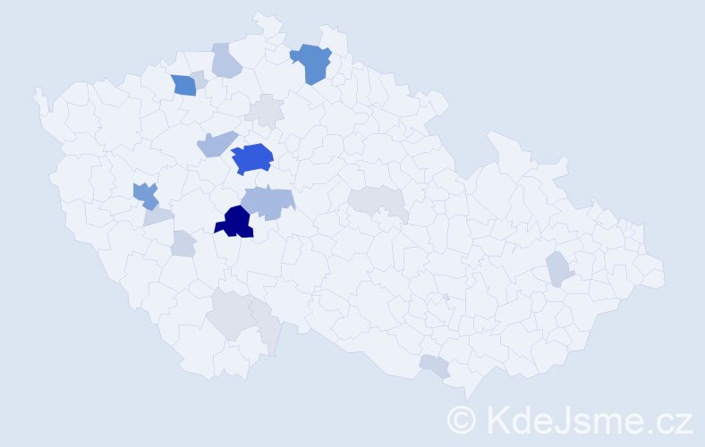 Příjmení: 'Chocholoušek', počet výskytů 99 v celé ČR