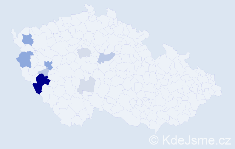 Příjmení: 'Fleisig', počet výskytů 34 v celé ČR