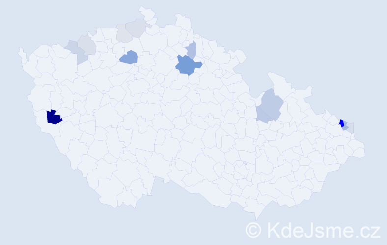 Příjmení: 'Körmendy', počet výskytů 28 v celé ČR