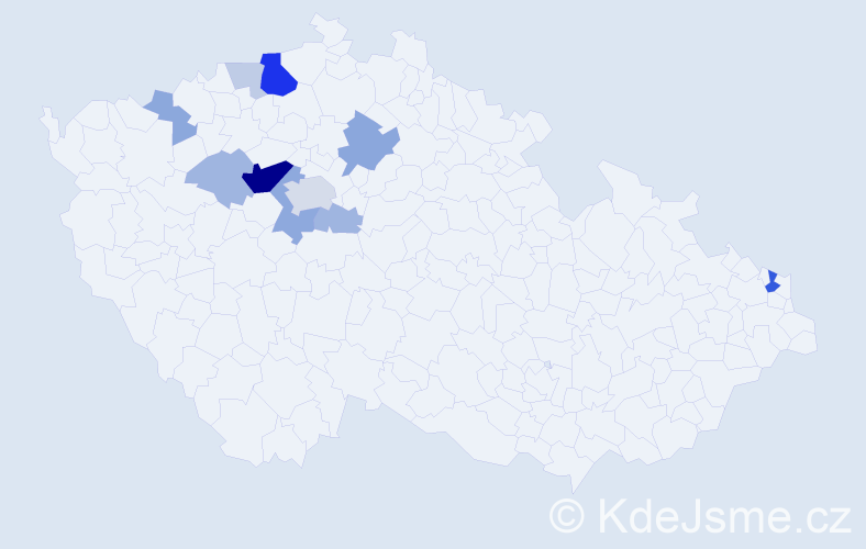 Příjmení: 'Halaszová', počet výskytů 32 v celé ČR