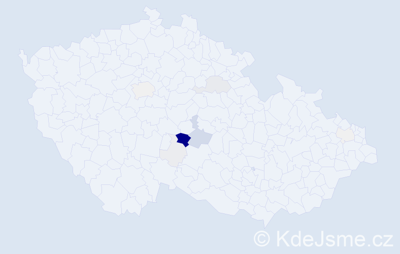 Příjmení: 'Kotnová', počet výskytů 40 v celé ČR