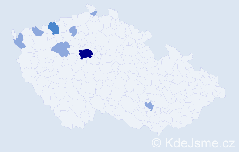 Příjmení: 'Le Thuy', počet výskytů 13 v celé ČR