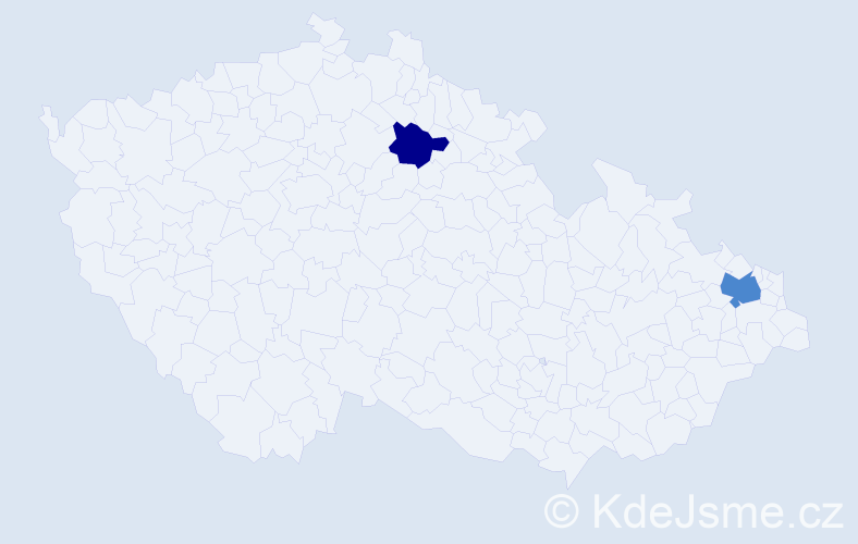 Příjmení: 'Petrgálová', počet výskytů 7 v celé ČR