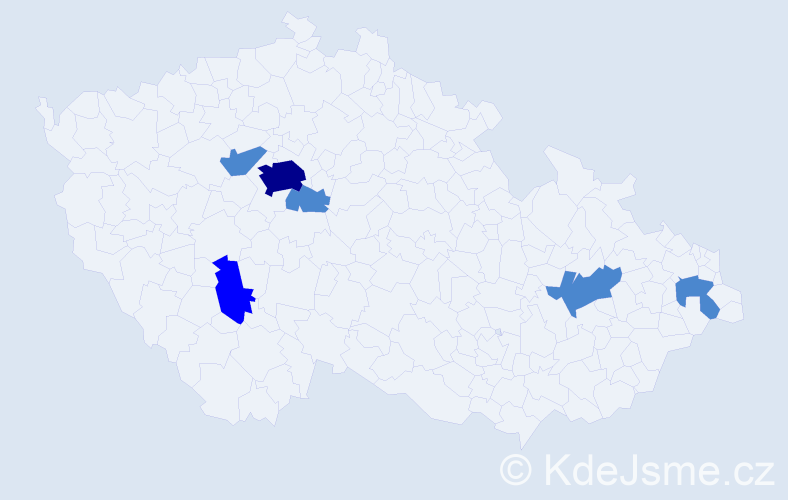 Příjmení: 'Logojda', počet výskytů 9 v celé ČR