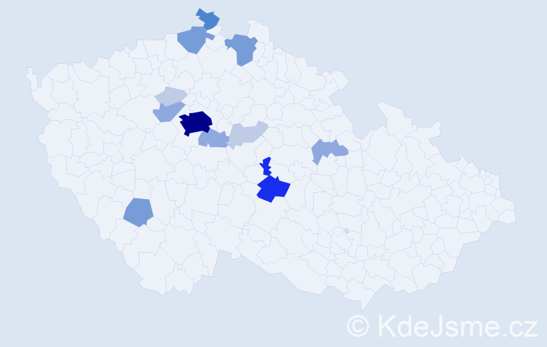 Příjmení: 'Krenková', počet výskytů 41 v celé ČR