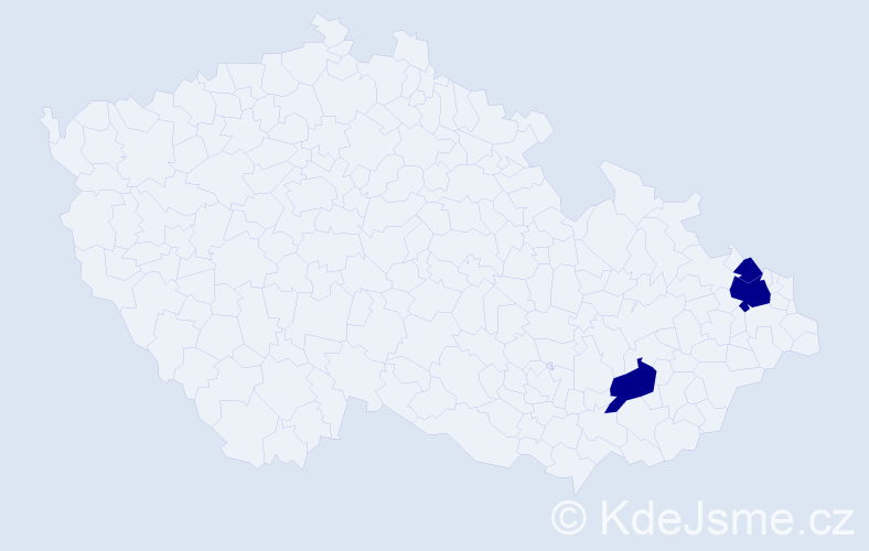 Příjmení: 'Serbanová', počet výskytů 6 v celé ČR