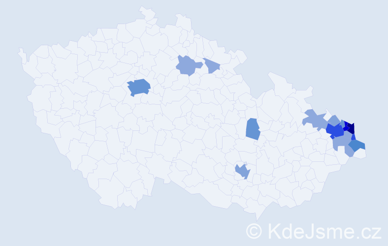 Příjmení: 'Sztwiertnia', počet výskytů 47 v celé ČR