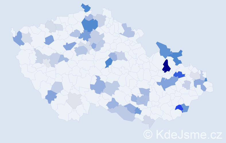 Příjmení: 'Poliaková', počet výskytů 134 v celé ČR
