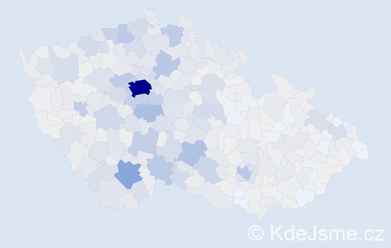 Příjmení: 'Tůma', počet výskytů 4719 v celé ČR