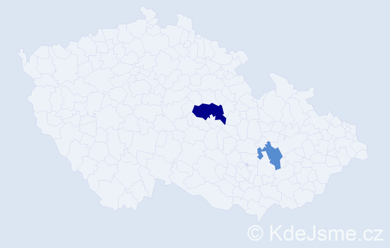 Příjmení: 'Frantz', počet výskytů 3 v celé ČR