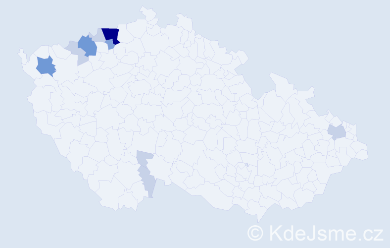 Příjmení: 'Ádiová', počet výskytů 28 v celé ČR