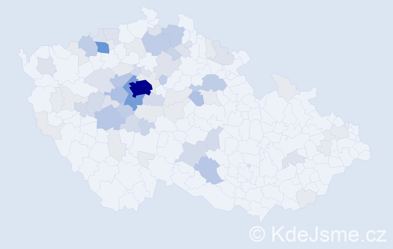 Příjmení: 'Zikán', počet výskytů 223 v celé ČR