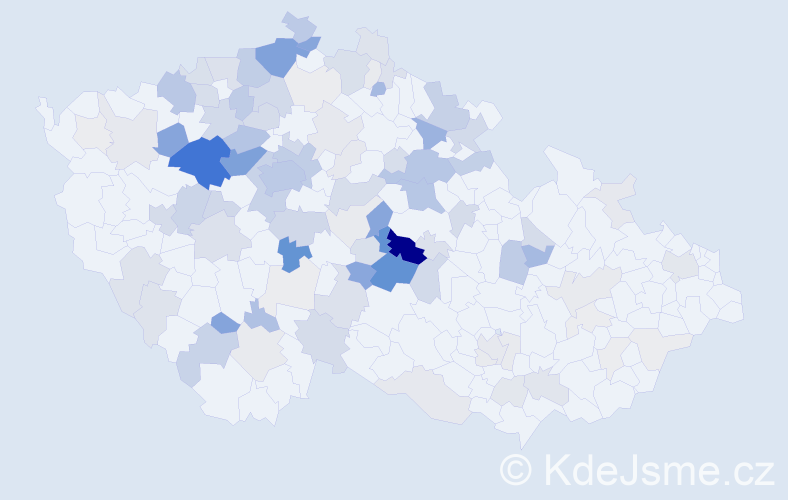 Příjmení: 'Ledvinka', počet výskytů 436 v celé ČR