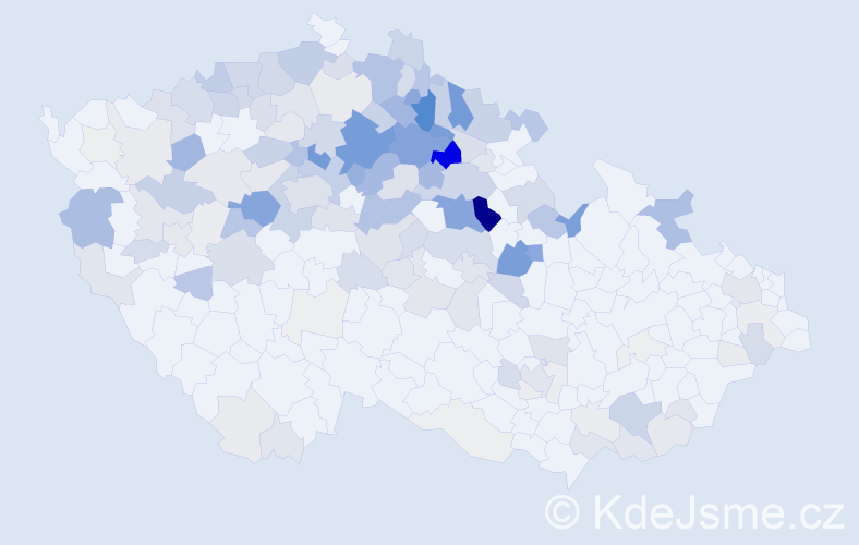 Příjmení: 'Bartoníčková', počet výskytů 632 v celé ČR